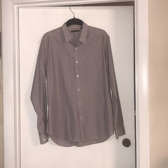 Theory Men’s pinstriped button down SZ XL - Picture 1 of 5